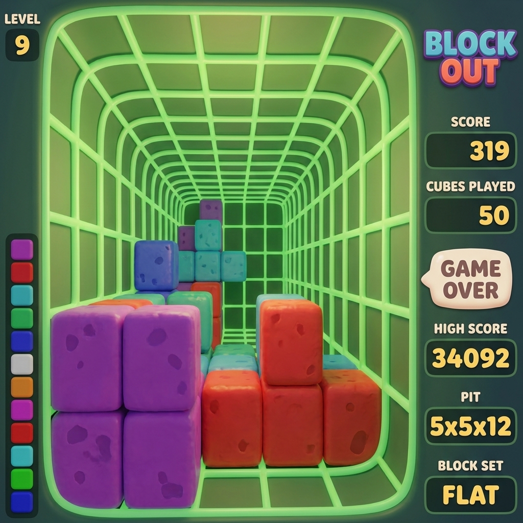 Blockout Game Over