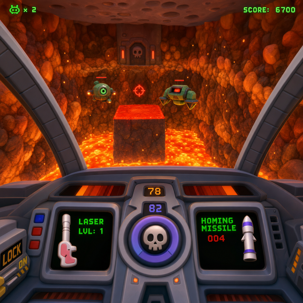 Descent lava cavern