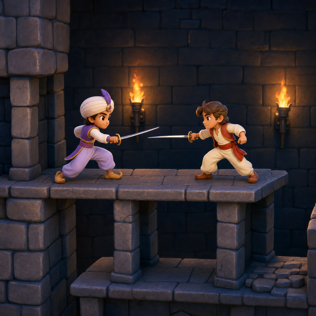 Prince of Persia Fight with Guard